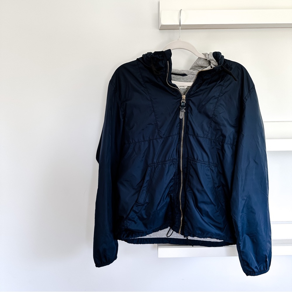 LOGO Label Of Graded Goods Fully Lined Dark Blue Zip Up Rain Track Jacket